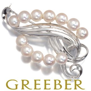 MIKIMOTO - ミキモト ブローチ パール 真珠 5.7-6.2mm シルバー の通販