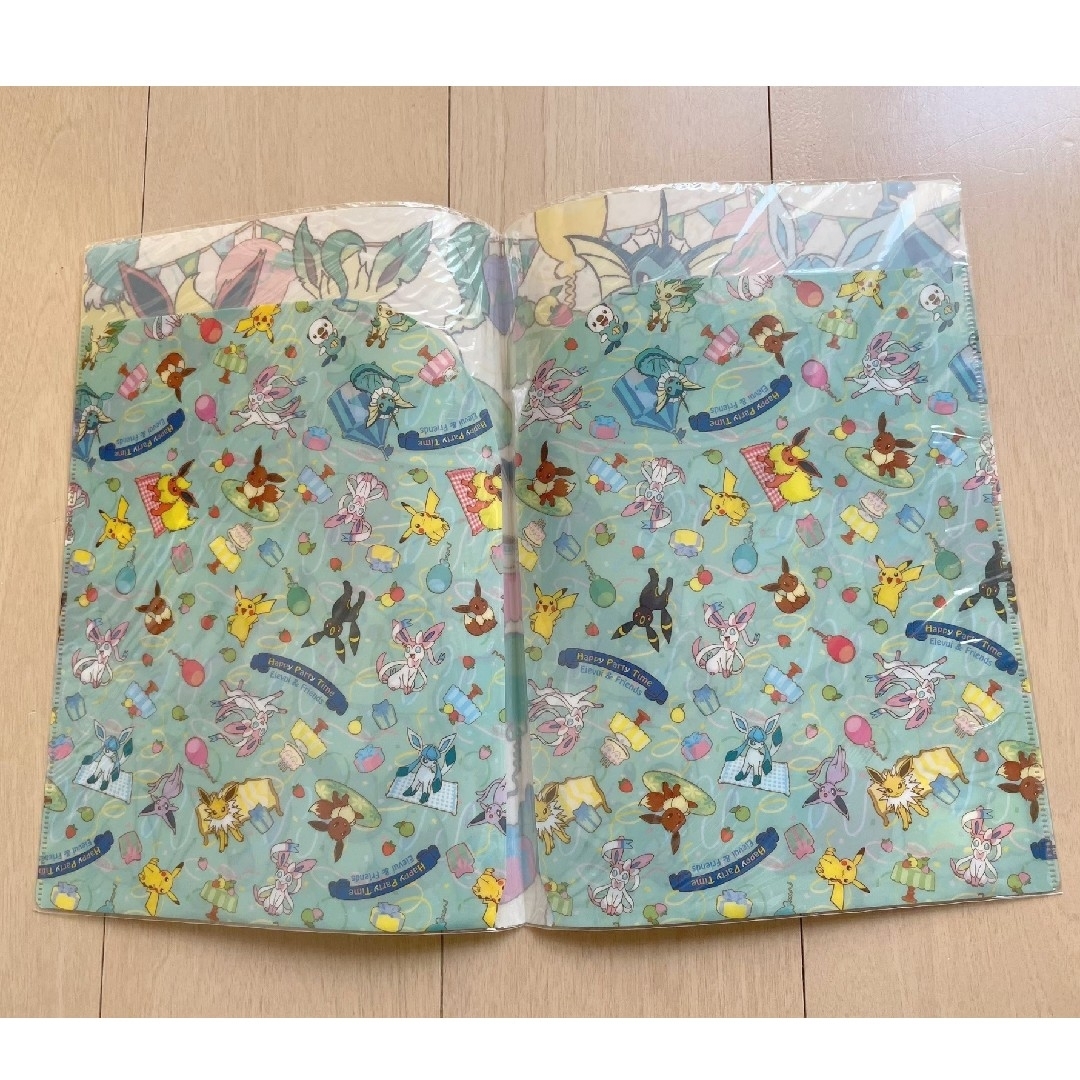 ポケモン - ポケモン クリアファイル ピカチュウ イーブイたちのお
