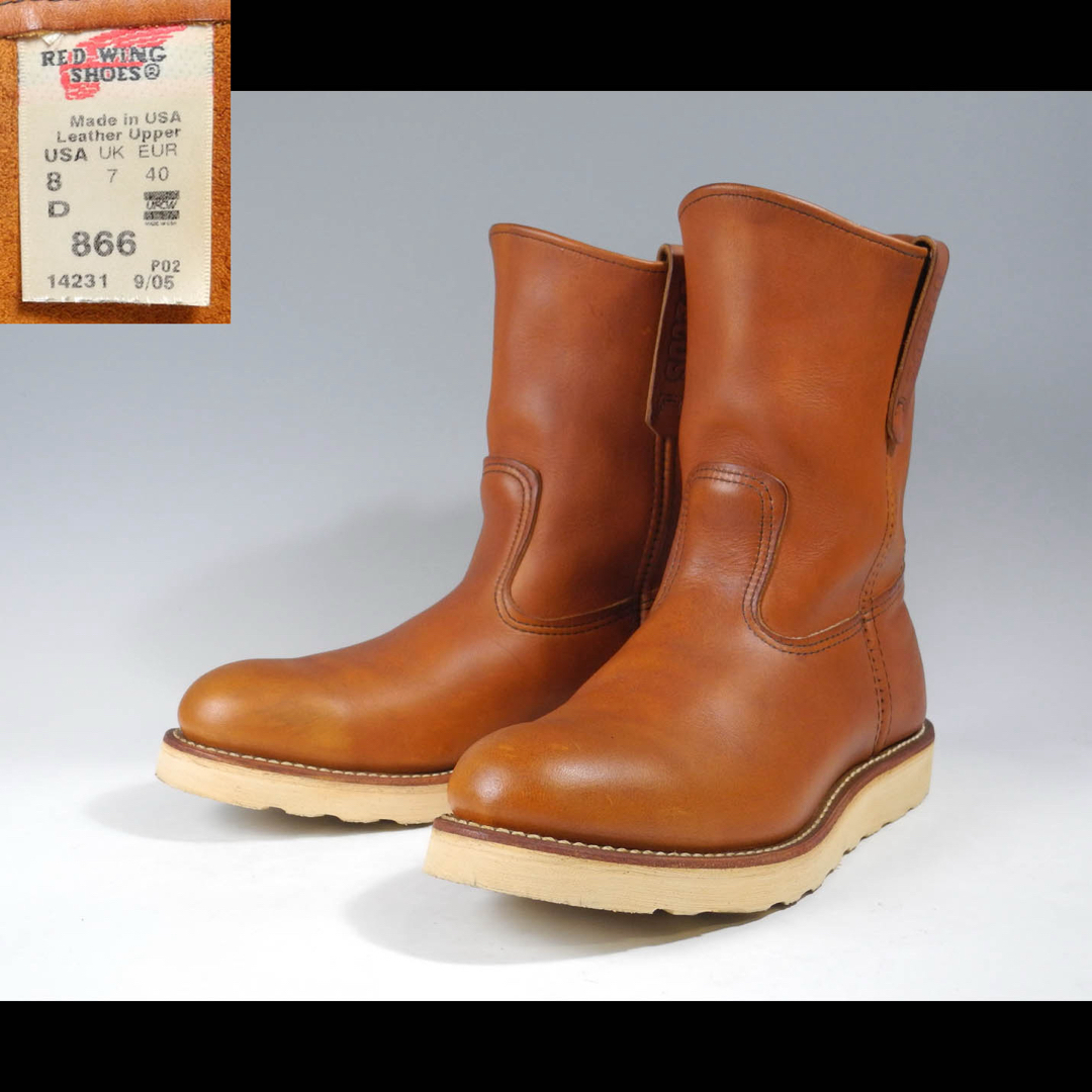 REDWING - レッドウィング866ペコスオロイジナル現行羽タグ8866 9866犬