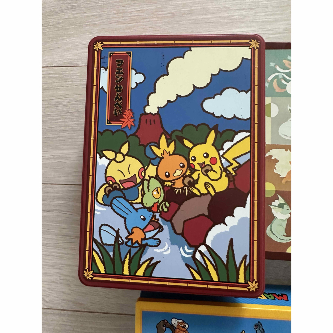 ポケモン - ポケモンデザイン缶セット空き缶 ブイズ マリオ ピカチュウ