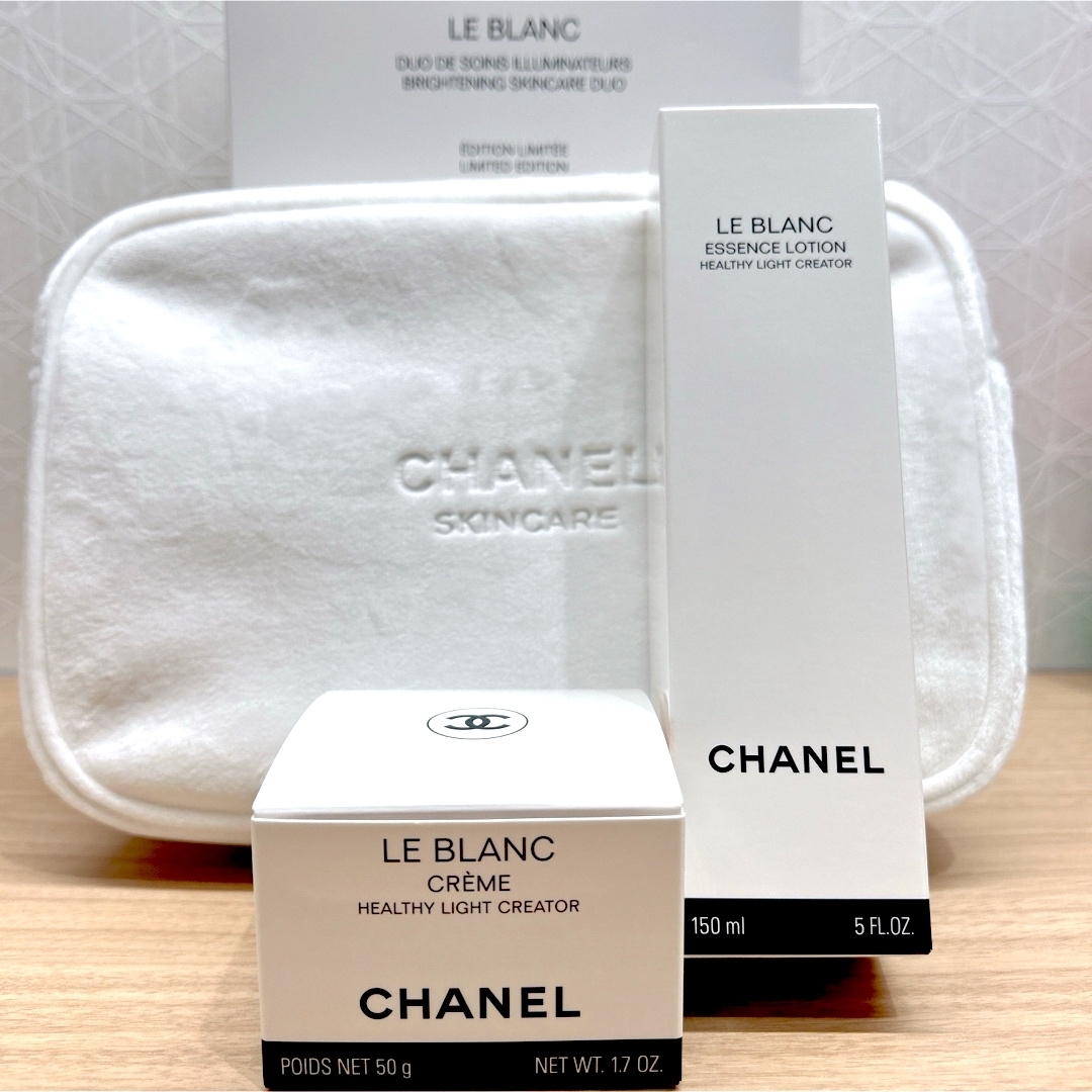 ひ*ん様 CHANEL ルブランHLCキット ホワイト ベロアポーチ ひ*ん様