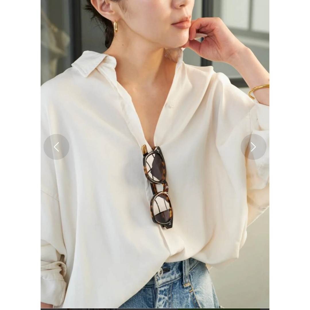 Plage - タグあり 美品 プラージュ drapeシャツ ナチュラルの通販 by