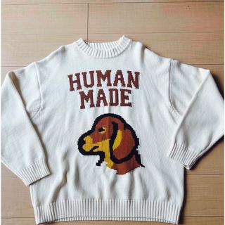 HUMAN MADE - HUMAN MADE 犬刺繍オーバーサイズニットの通販 by ラミー