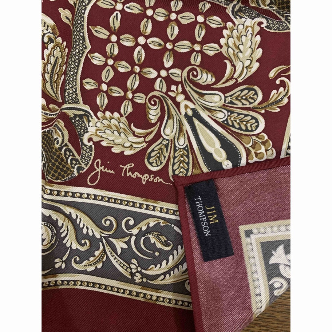Jim Thompson - 新品 JIM Thompson ジムトンプソン 大判シルクスカーフ