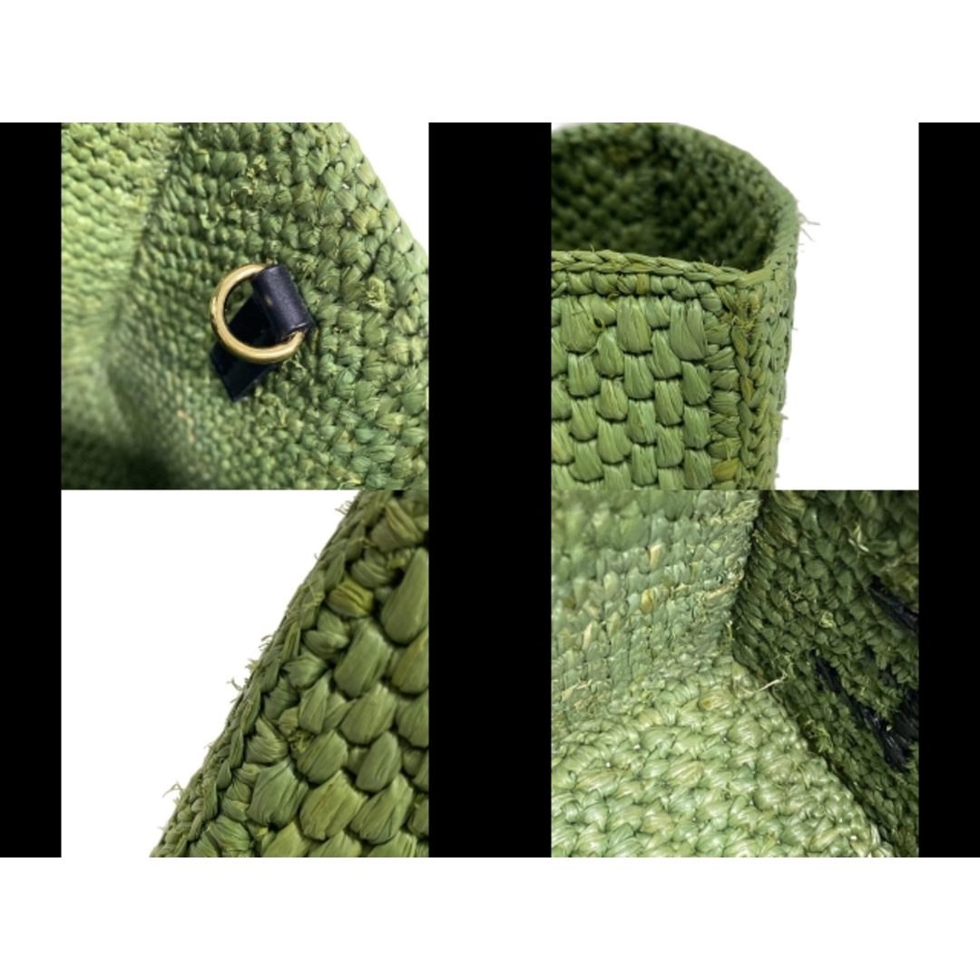 LOEWE(ロエベ) トートバッグ美品 フォント トート スモール グリーン