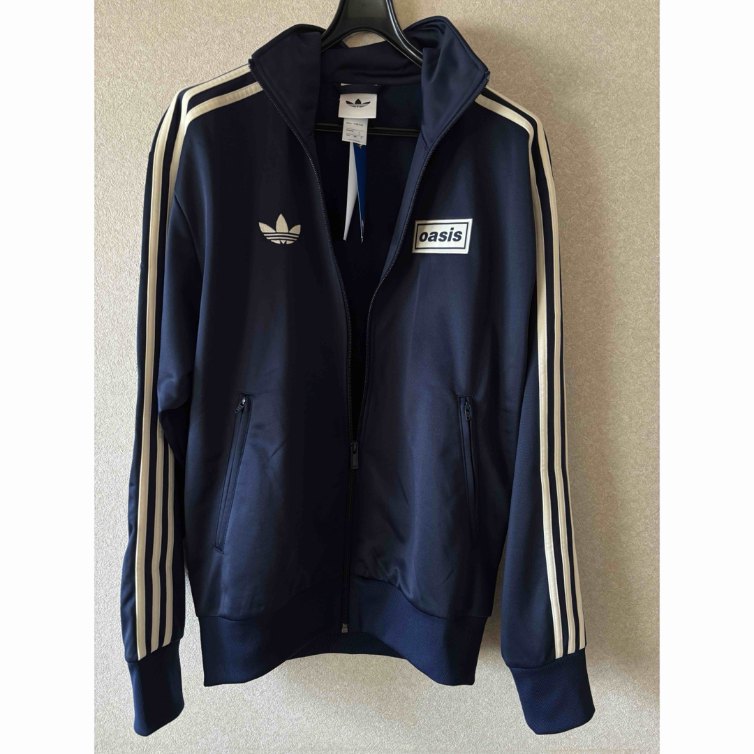 adidas - oasis adidasトラックジャケット Sサイズ ネイビー 新品の