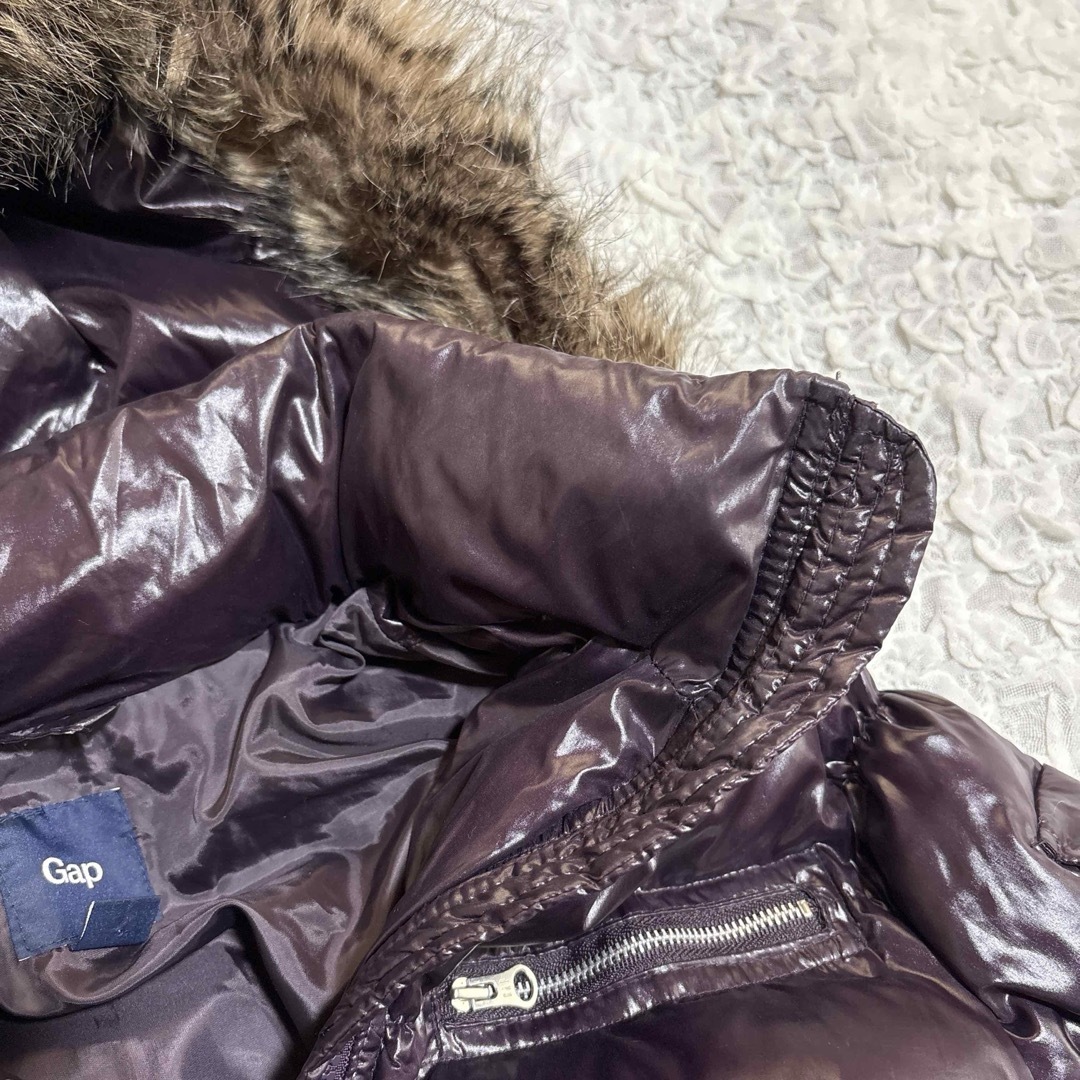 GAP - Gap ダウンジャケット フェイクファー 光沢 y2k 00s 男女兼用