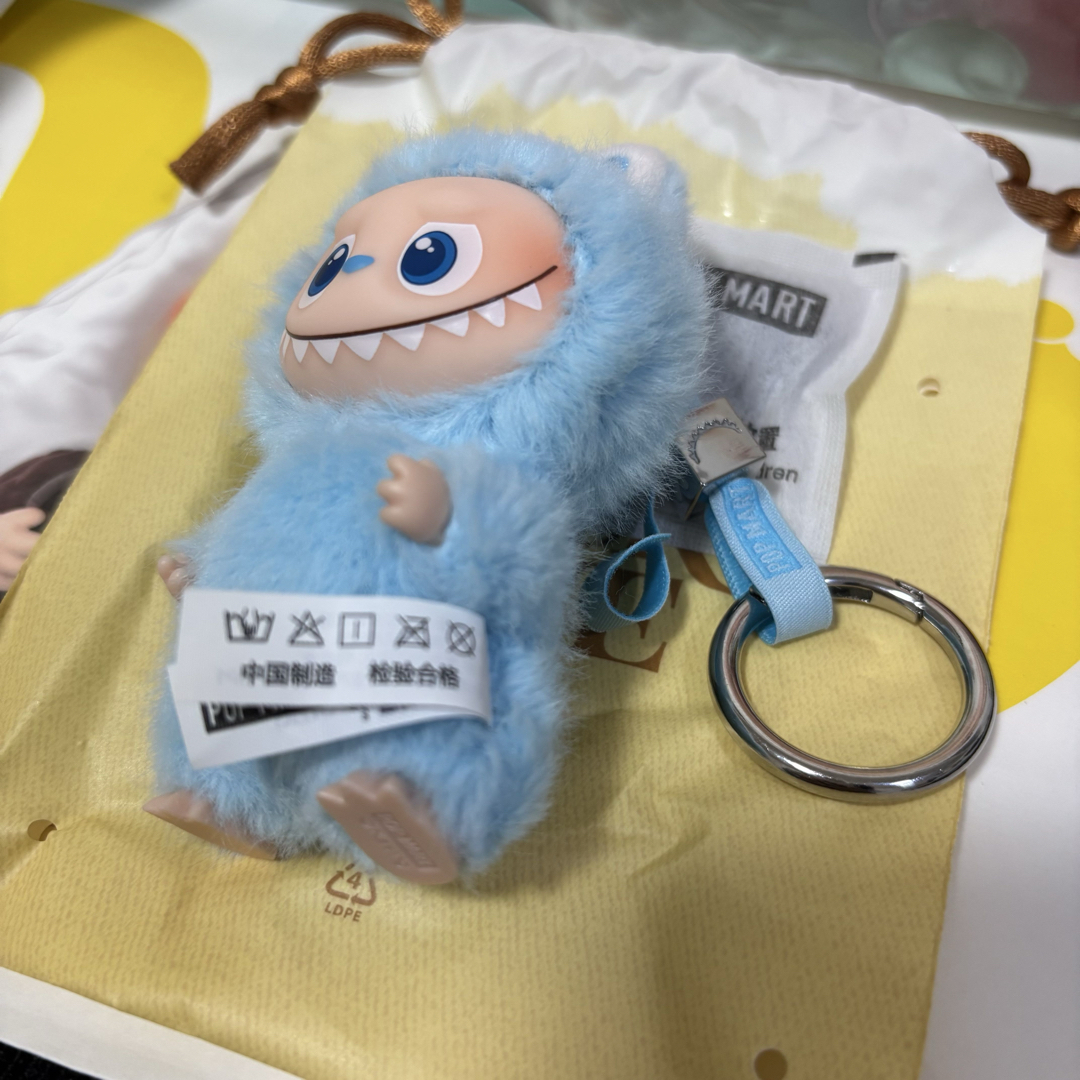 K】イニシャルラブブ ミニラブブ 水色 k k K K ポップマートの通販