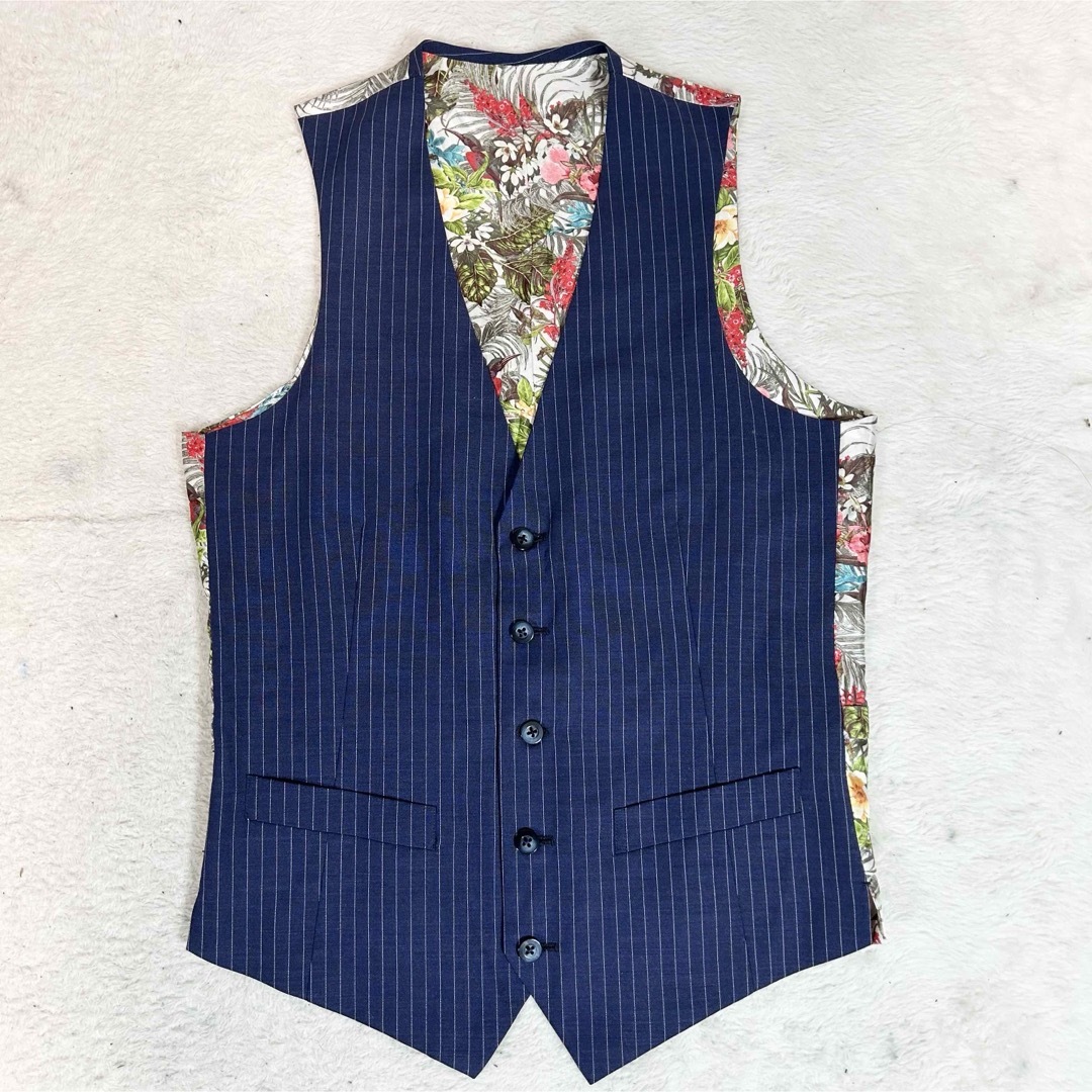 美品！ARMOR CLASSIC スリーピース スーツ ストライプ 花柄 2B