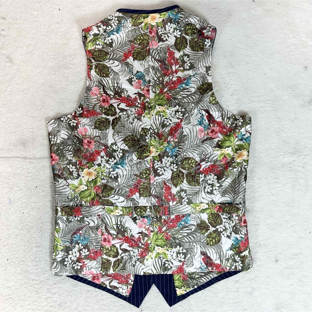 美品！ARMOR CLASSIC スリーピース スーツ ストライプ 花柄 2B