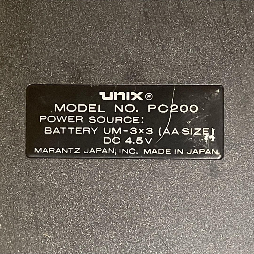 marantz - 【希少】マランツ UNIX PC200 ポータブルカセットプレーヤー