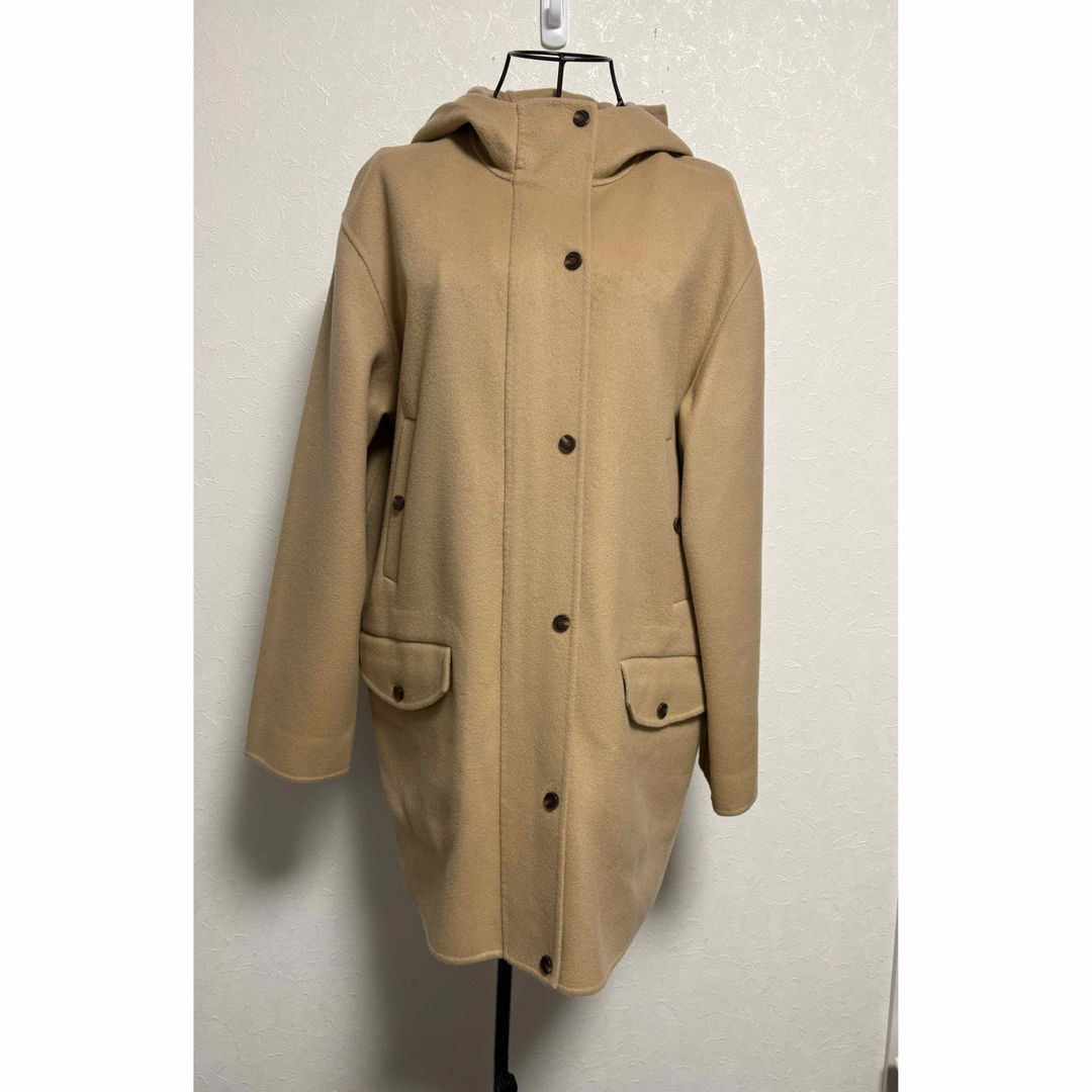 Theory フード付きコートSベージュ 定価 97，900円