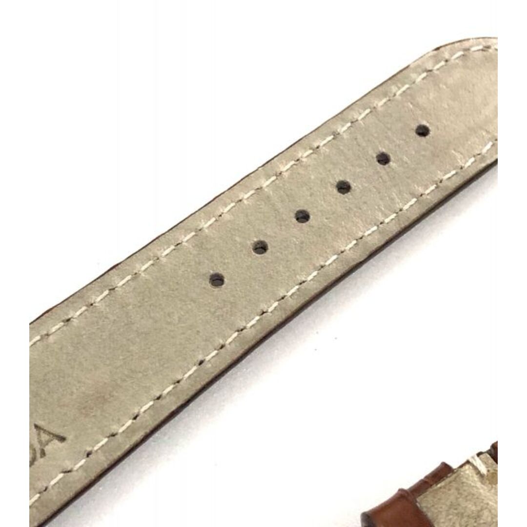 未使用 オメガ 腕時計 ベルト 純正 バンド アリゲーター クロコ レザー