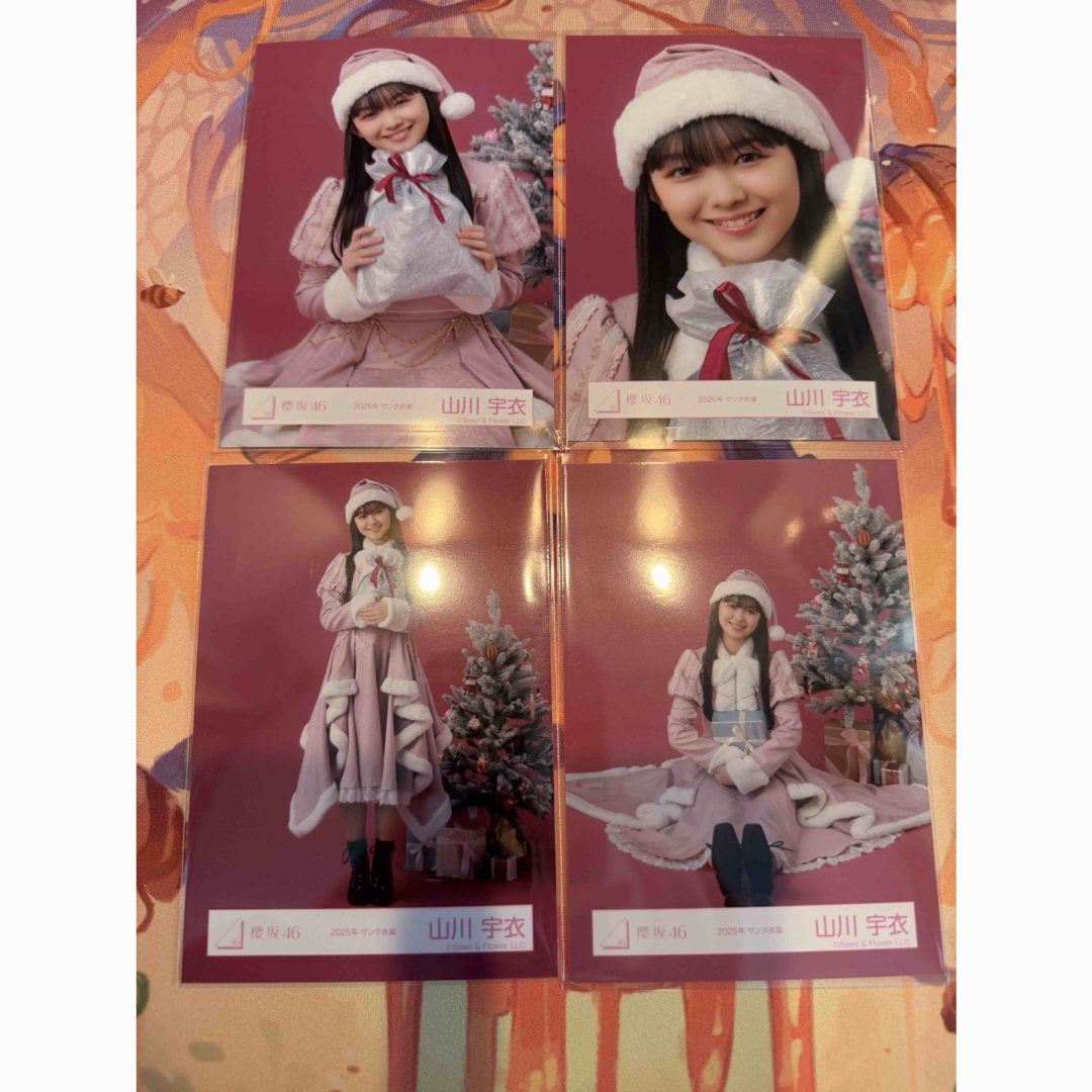 櫻坂46 - 櫻坂46 山川宇衣 生写真 2025年 サンタ コンプ UVケース2枚