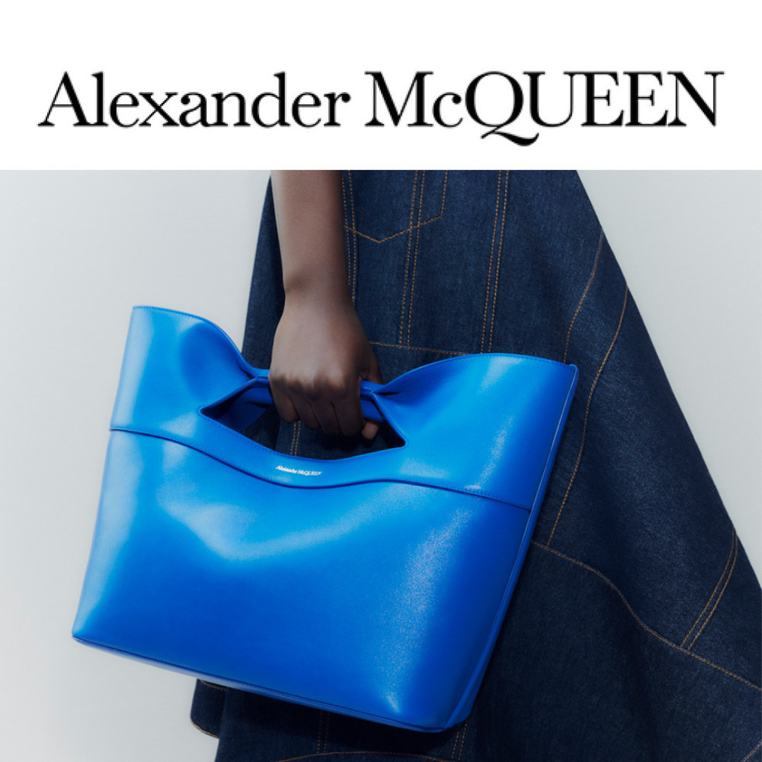 ALEXANDER McQUEEN The Bow 2WAY BAG ブルー