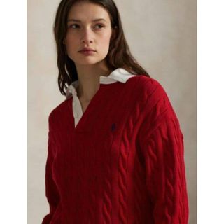 POLO RALPH LAUREN（ニット/セーター ・ レッド/赤色系）のフリマ