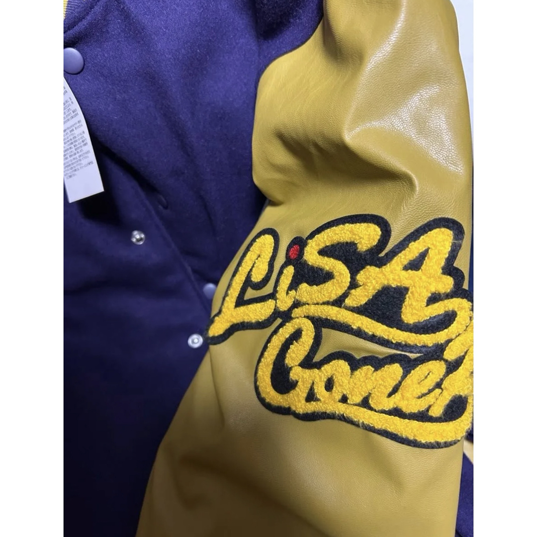 LiSA×GoneR スタジャン限定コラボ L ネイビー ゴールド