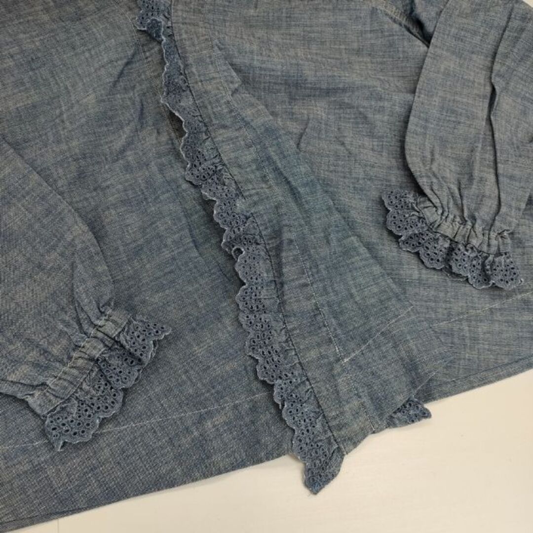 45rpm - 45R/45rpm ダンガリーカットワークのカシュクールブラウス
