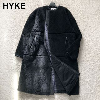 HYKE - HYKE ボアロングコート ブラック 新品 サイズ1の通販 by r.shop