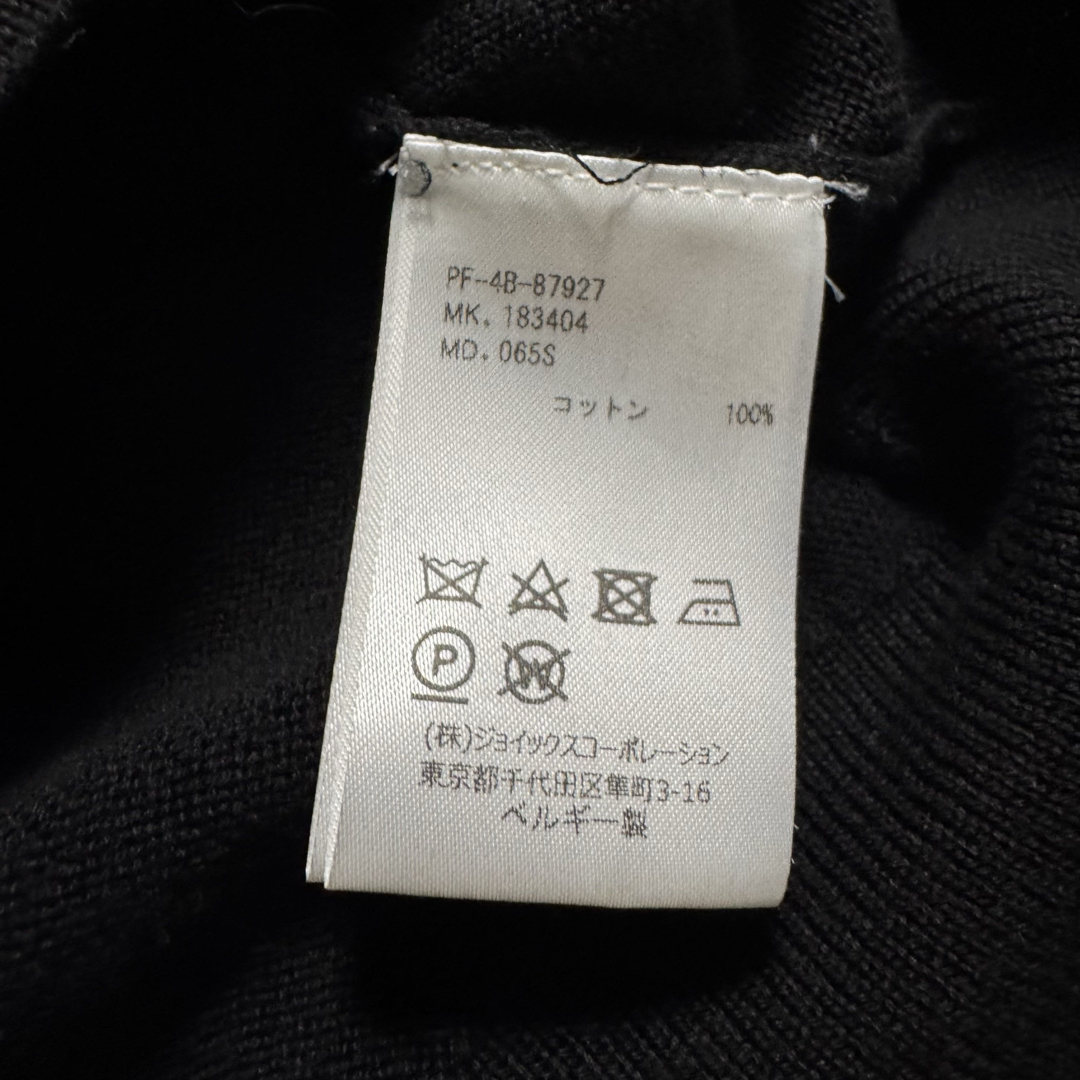 美品】ポールスミス クルーネック ニット セーター ブラック 鯉 花柄 S