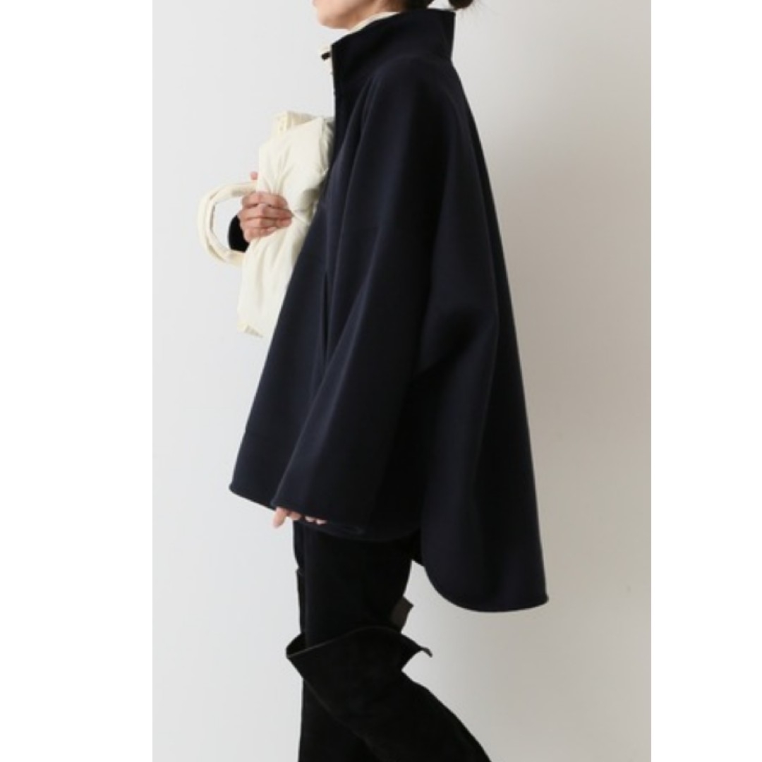 FRAMeWORK - FRAMeWORK タグ付き新品 ZIP ポンチョ ネイビー フレーム