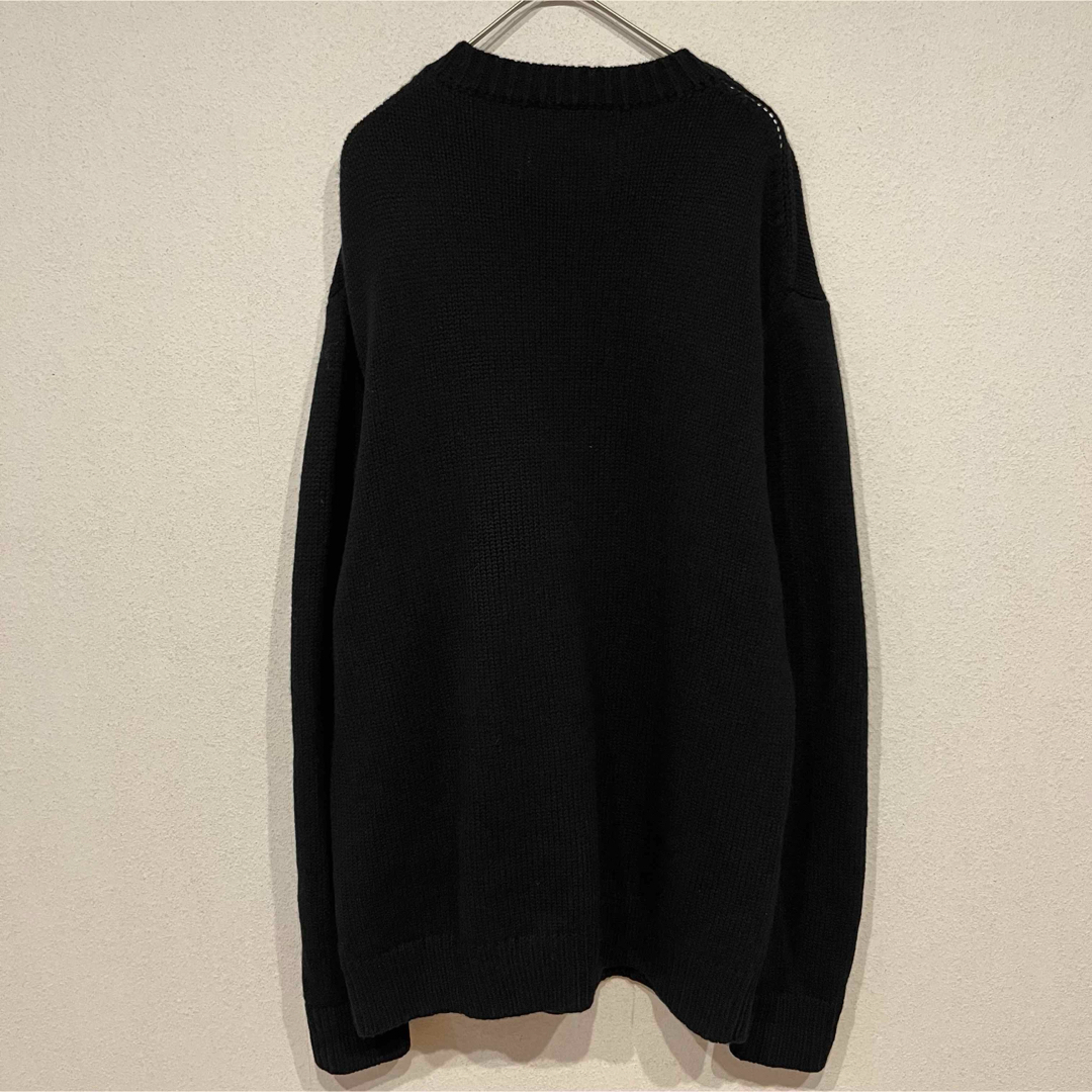 美品】YONETOMI 24AW ソフトラムウール ニット プルオーバー 黒の通販