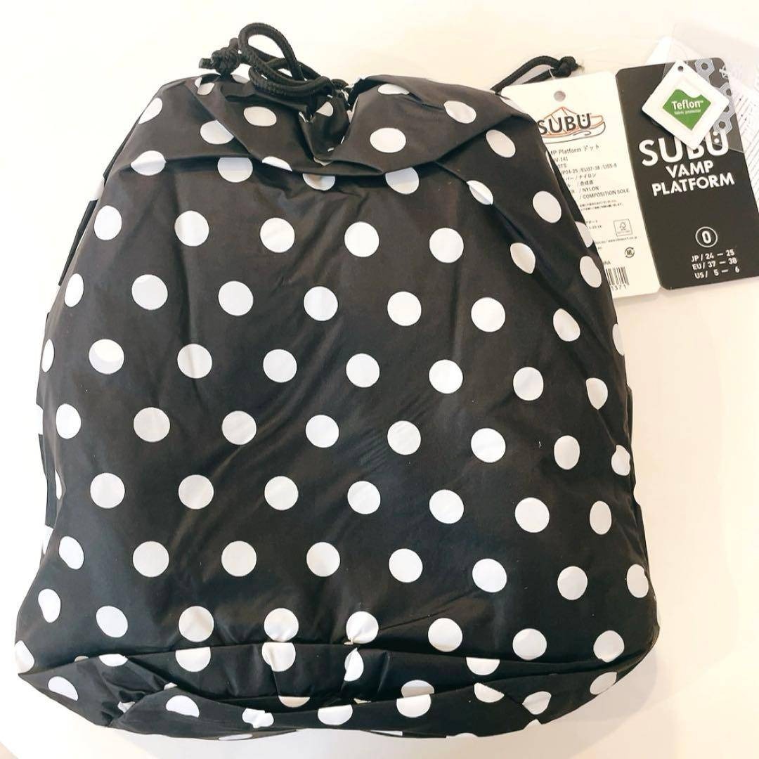 SUBU - SUBU スブ IVE レイ 厚底 DOT ドット 水玉 24〜25 完売サイズの