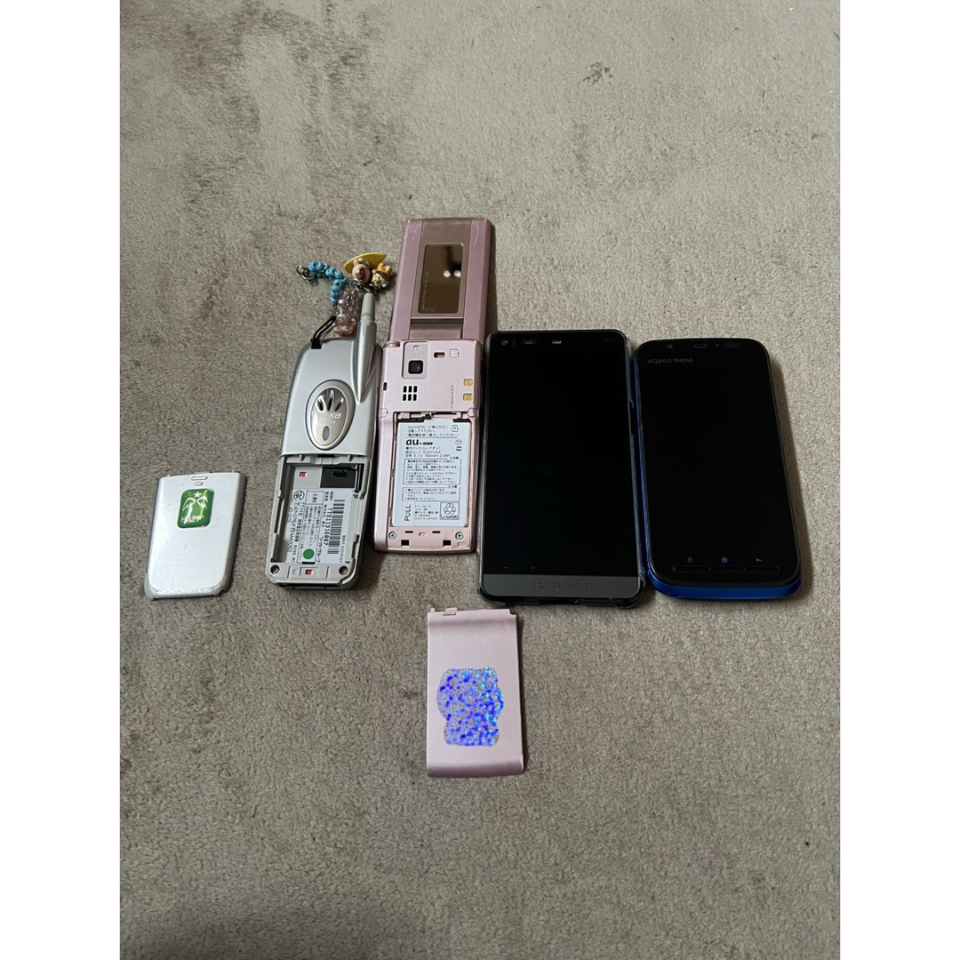 ガラケー スマホ まとめ 4台 セット ジャンク 携帯電話の通販 by たげ