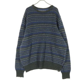 Eddie Bauer - 90s エディーバウアー ヘンリーネック コットンニット