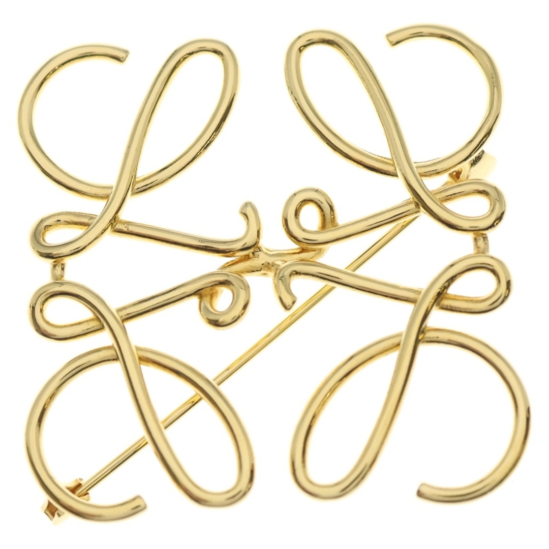 LOEWE - LOEWE ロエベ アナグラム ブローチ ゴールド GP ゴールド