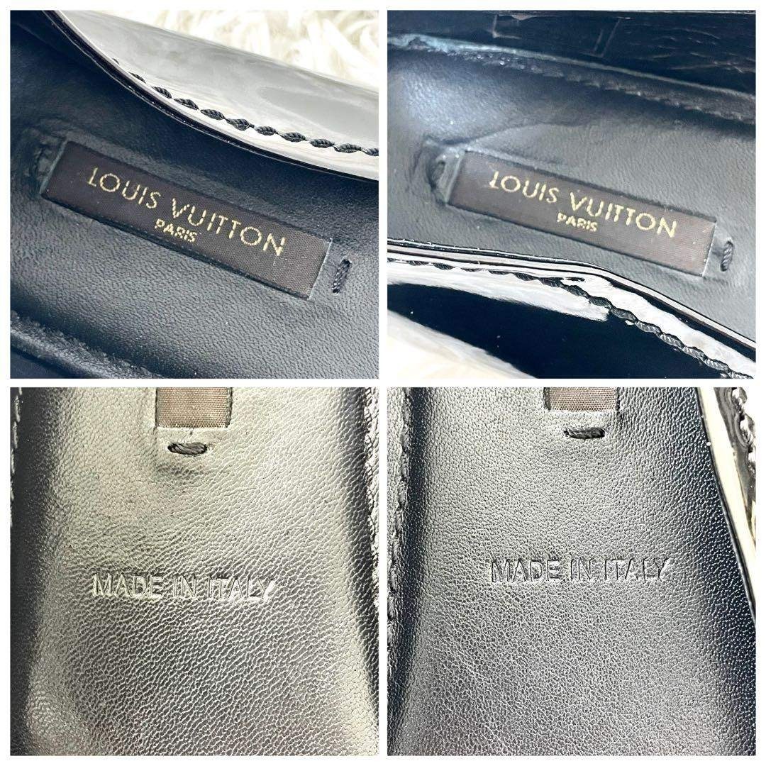 LOUIS VUITTON - ルイヴィトン フラットシューズ ブラック エナメル