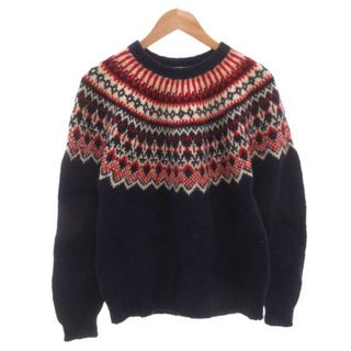 WOOLRICH - 80s ウールリッチ ノルディック 総柄 ウール ニット