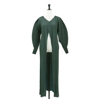 PLEATS PLEASE ISSEY MIYAKE - プリーツプリーズロングカーディガンの