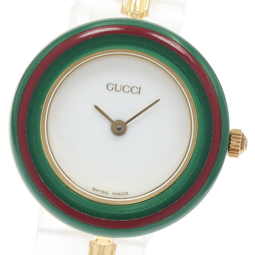 GUCCI - ジャンク グッチ GUCCI 11/12.2 チェンジベゼル クォーツ