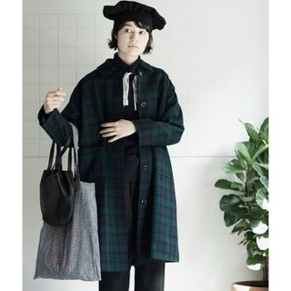 20日までセール☺︎ pinue / ツイードウールブレンドコートの通販 by