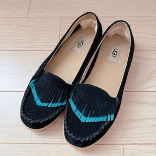 UGG - アグ UGG バレエシューズ フラットシューズ ムートン リボン