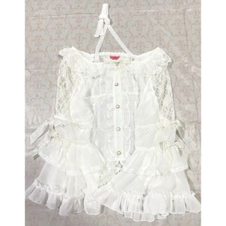 BABY,THE STARS SHINE BRIGHT - 袖ピンタックブラウス(2重衿ver) オフ