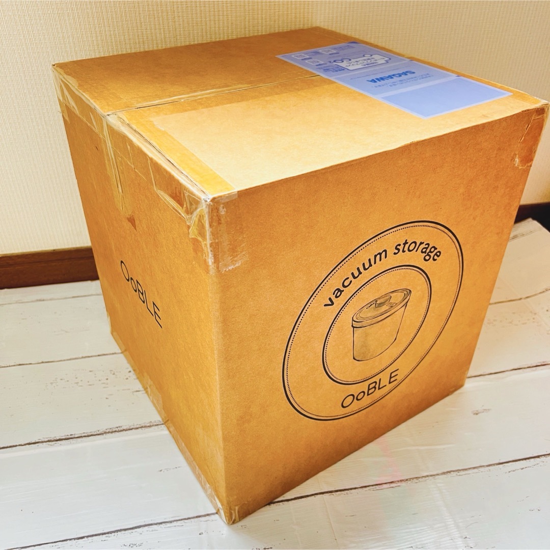 OoBLE(オーブル)OB-001WH ホワイト13L 真空保存容器 米びつの通販 by