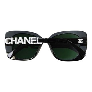 CHANEL - CHANEL シャネル スクエア シェイプ サングラス ブラック
