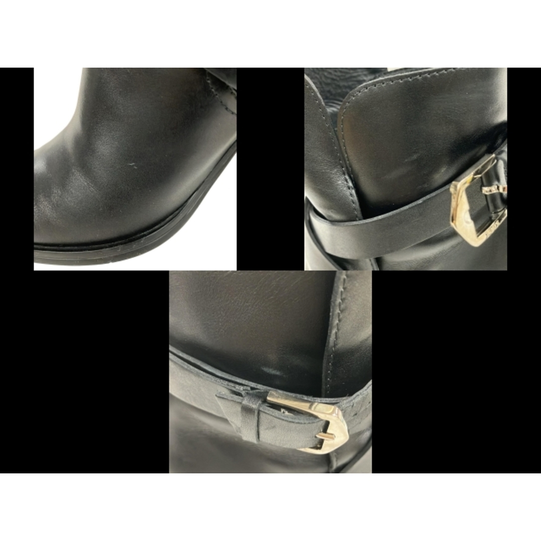 TOD'S - TOD'S(トッズ) ショートブーツ 37 1/2 レディース - 黒 レザー