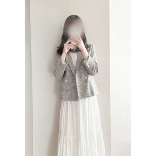 Mila Owen - silent 川口春奈さん着用 接結ハーフ丈Aラインコートの