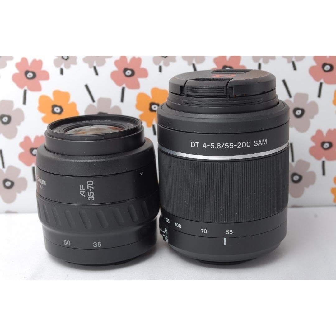 SONY - ❤SONY α57❤ショット数1848回！❤望遠レンズセット❤一眼レフ