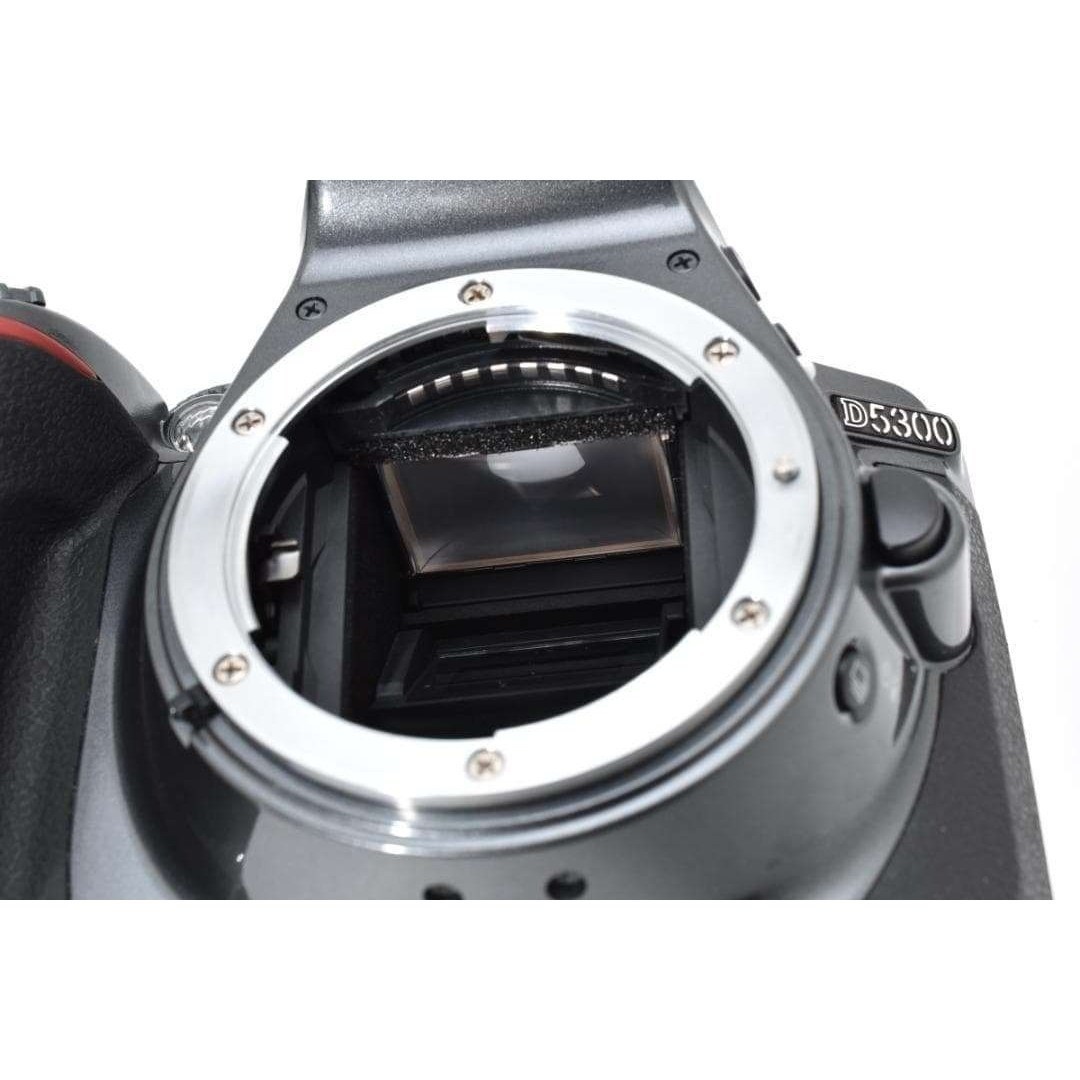 Nikon - ショット数994回✨ほぼ新品✨希少グレー✨Nikon D5300 Wレンズ
