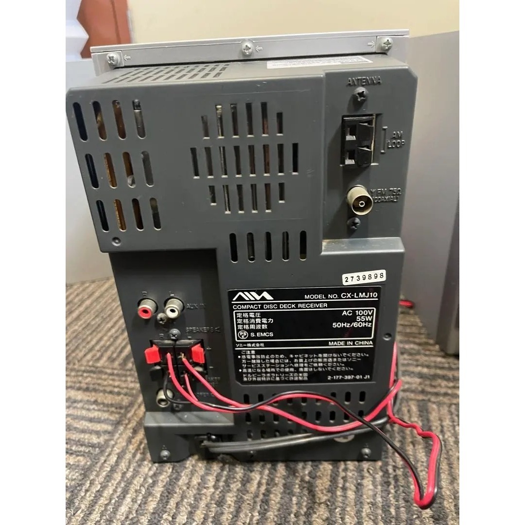 AIWA XR-MJ10 コンポ スピーカー付ジャンクCD再生OK/MD取出不可の通販