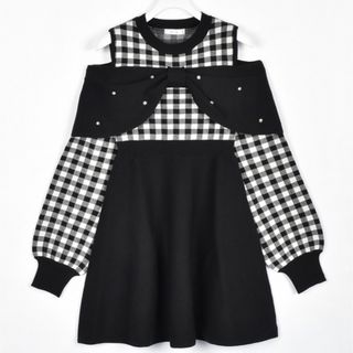 pium スクエアフリルリボンドーリーワンピース ピンクの通販 by