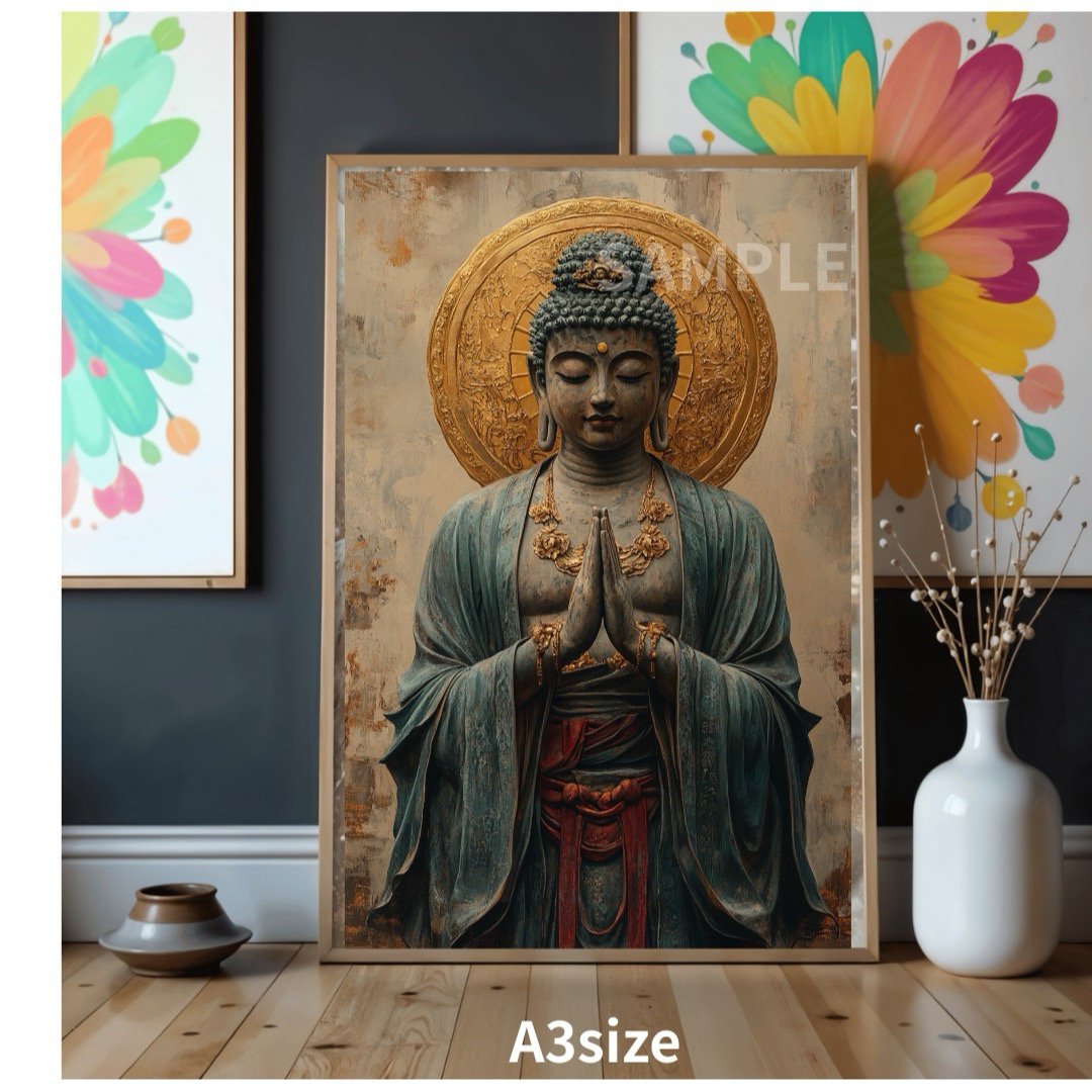 P2958 観音菩薩の開運アート【金運・厄除け・癒し】の通販 by ぽん太's