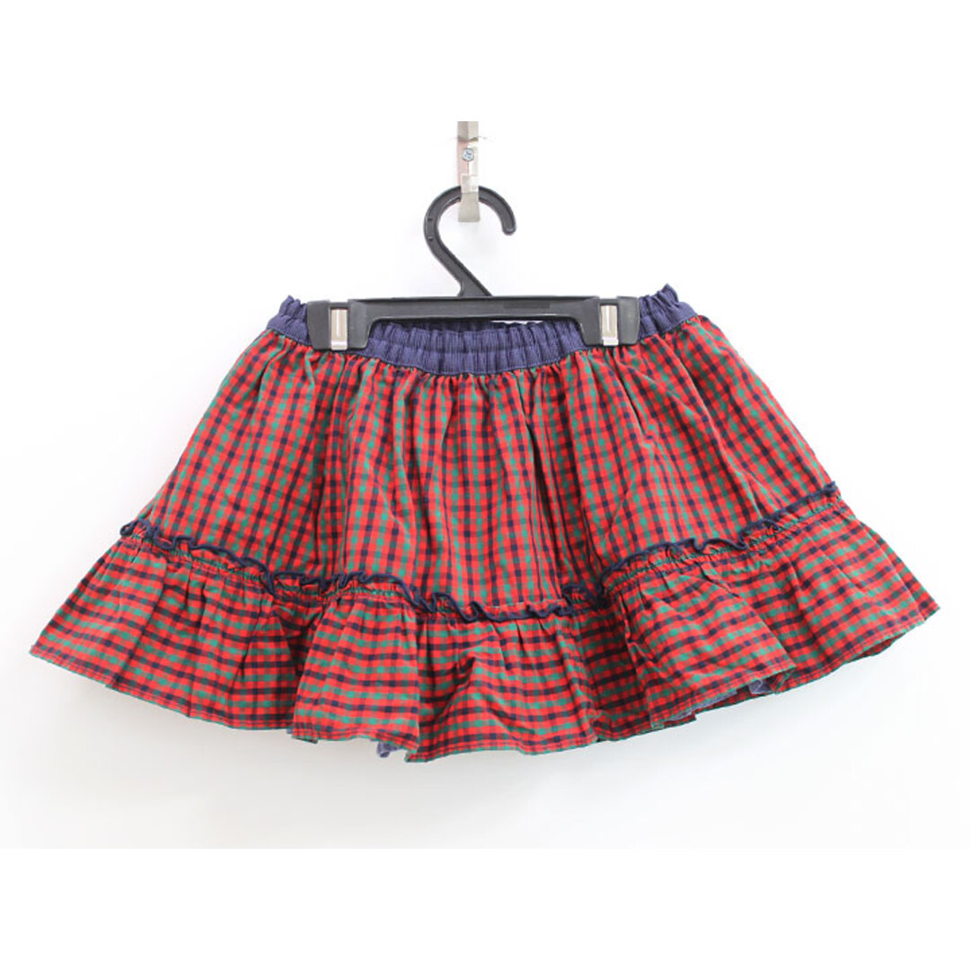 familiar - ファミリア リバーシブルスカート 80cm キッズ 女児 赤系