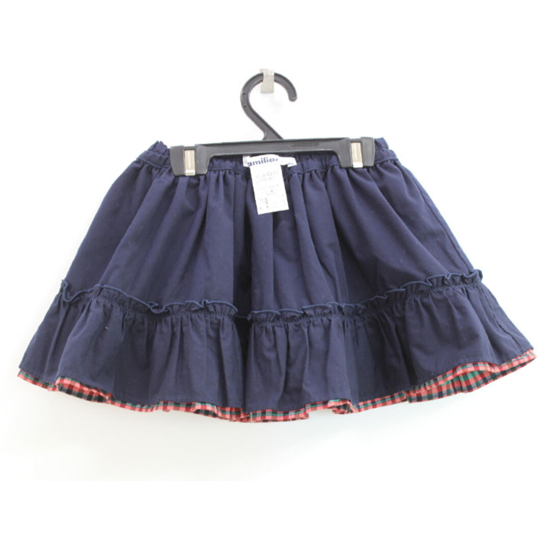 familiar - ファミリア リバーシブルスカート 80cm キッズ 女児 赤系