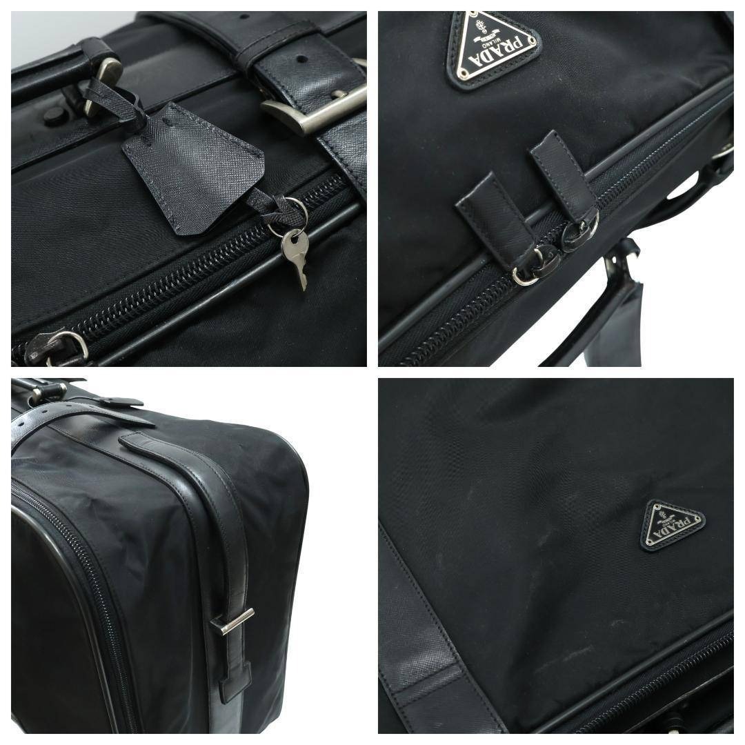 PRADA - 希少 PRADA プラダ キャリーバッグ ボストンバッグ 2way 3角