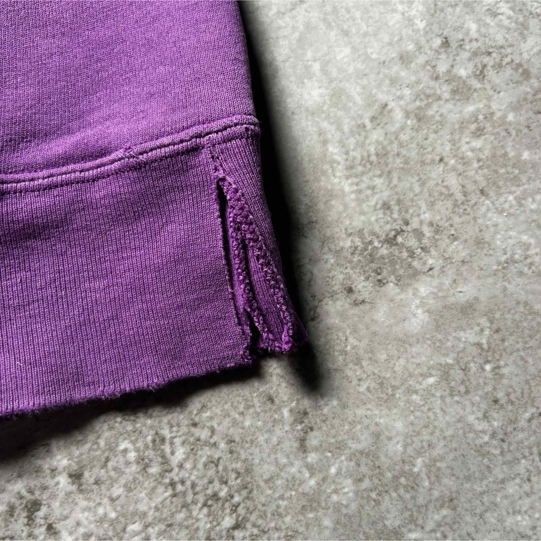 Champion - 80s90s チャンピオン 前Vスウェット USA製 パープル L ボロ